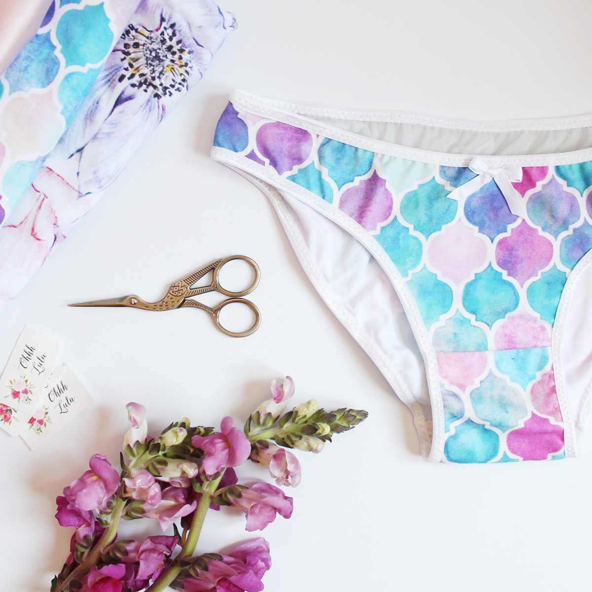 Justine Modern Cut-Out Bikini Panties PDF Sewing Pattern
