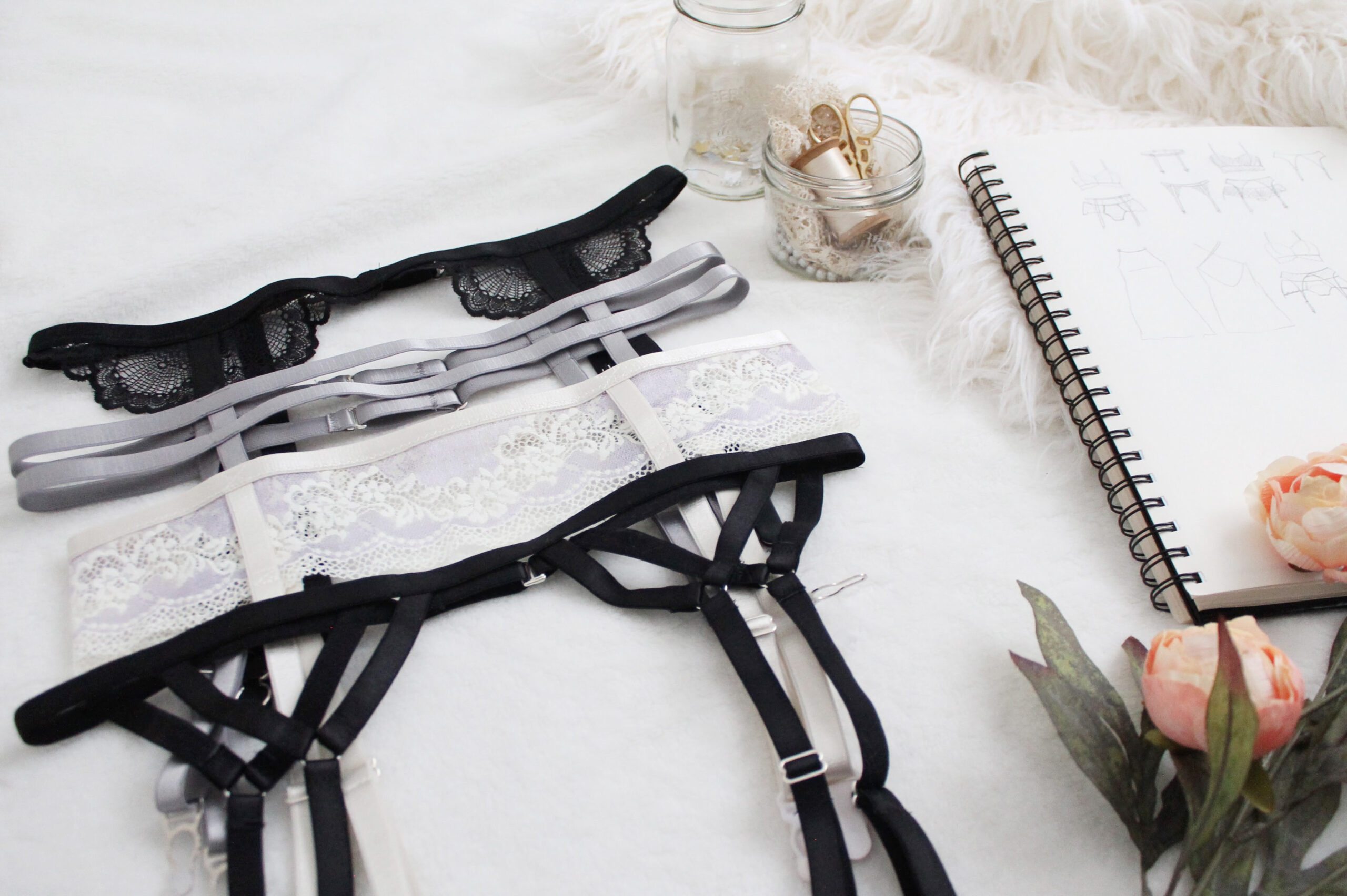 Cora Elastic Strap Suspender Garter Belt Full Tutorial  Ohhh Lulu