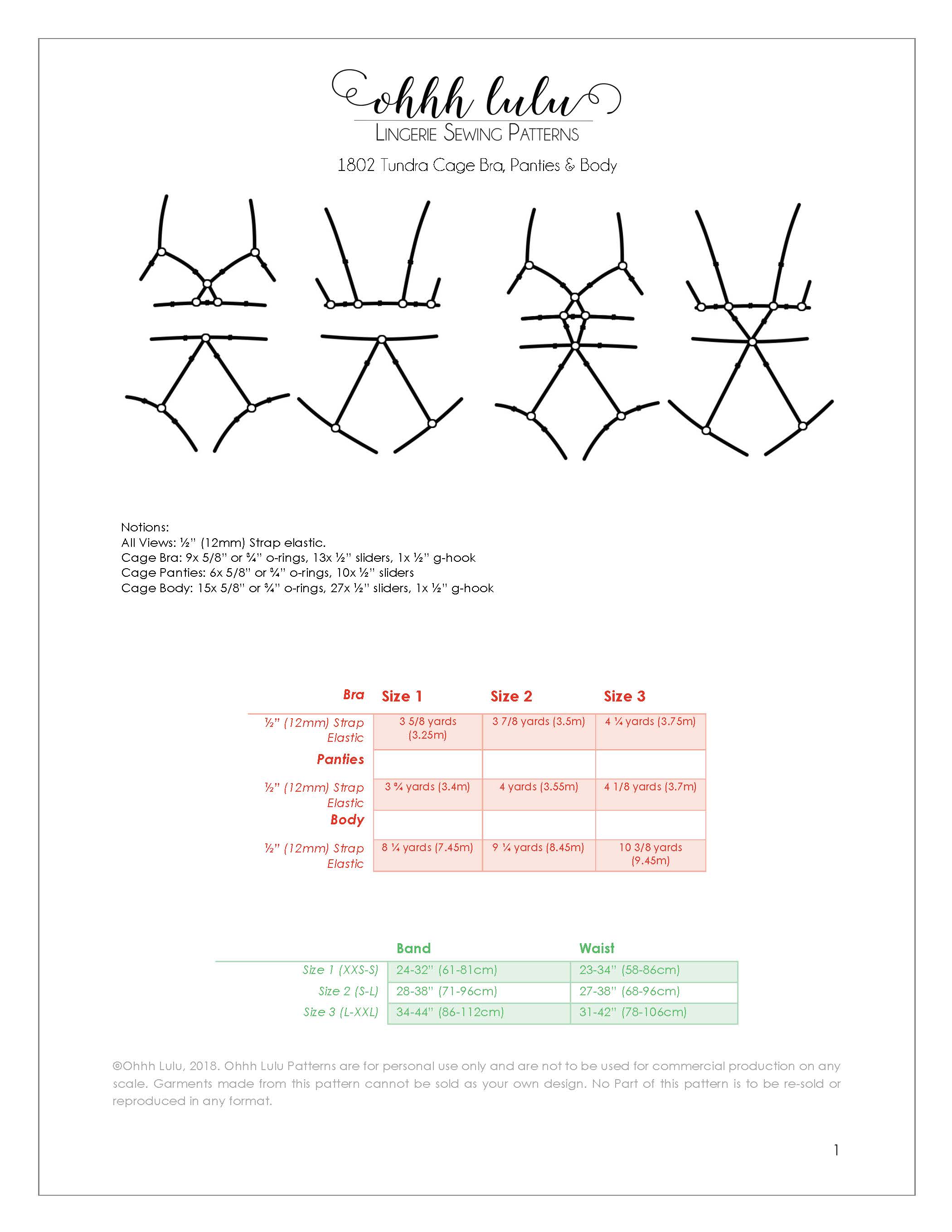 Tundra Cage Bra, Panty and Body PDF Tutorial - Image 3