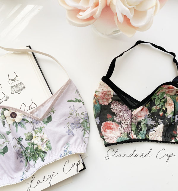 Jasmine Bra Pattern XS-2XL in Standard and Large DD+ Cup Sizes