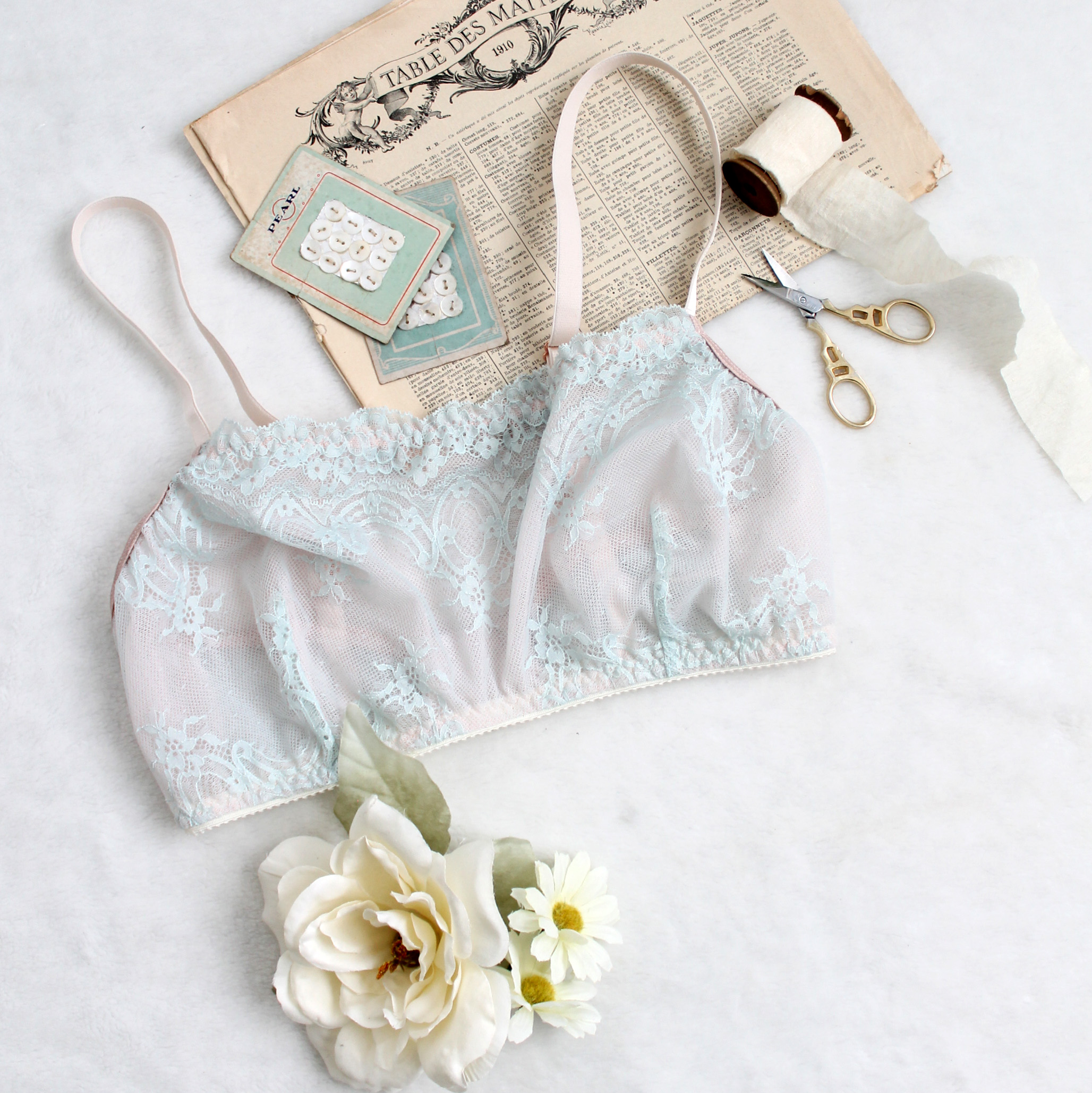 Meadow Lace Bralette and Camisole Digital Sewing Pattern - Image 2