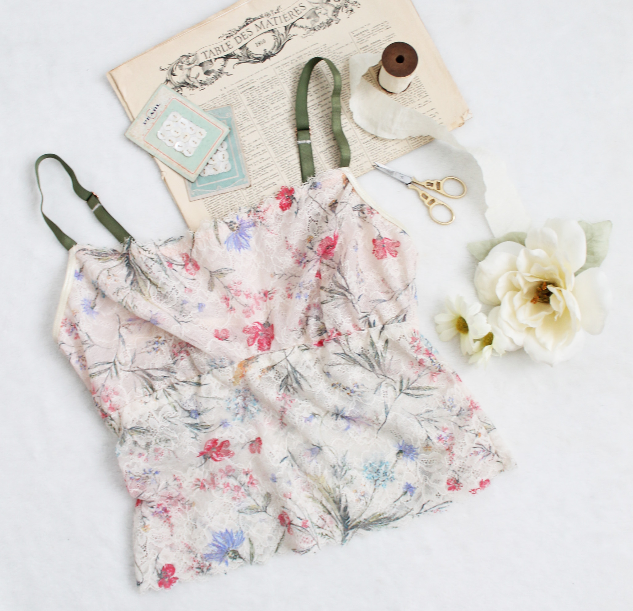 Meadow Lace Bralette and Camisole Digital Sewing Pattern - Image 5