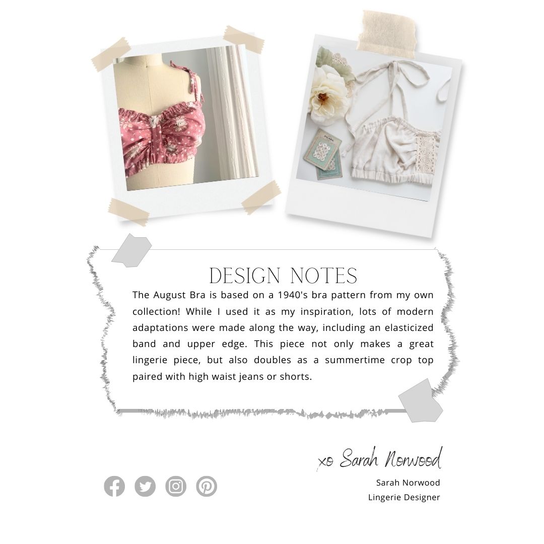 The August Bra Pattern and Ad-Free E-book - Image 2